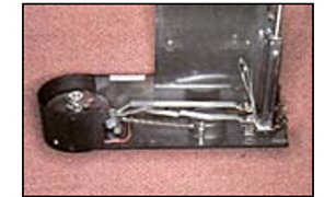 Internal shutter levers shown in a cut away view of the camera insert